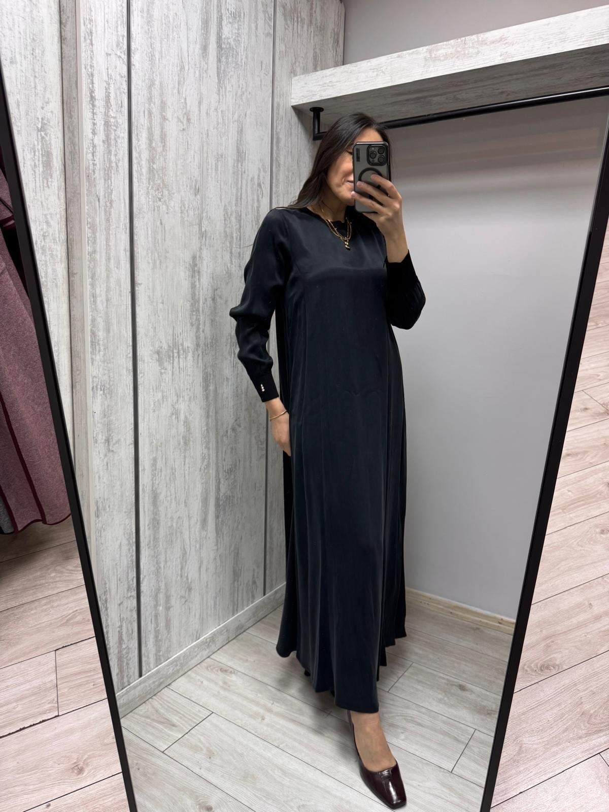 MİSSDALİDA 3264803 BLACK İPEK ELBİSE