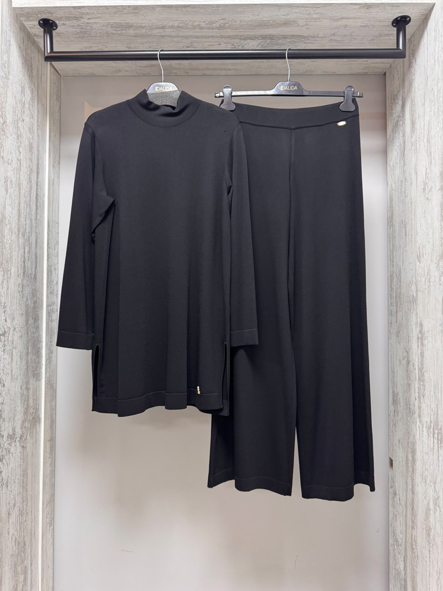 MİSSDALİDA 3266013 BLACK MERSERİZE TUNİK