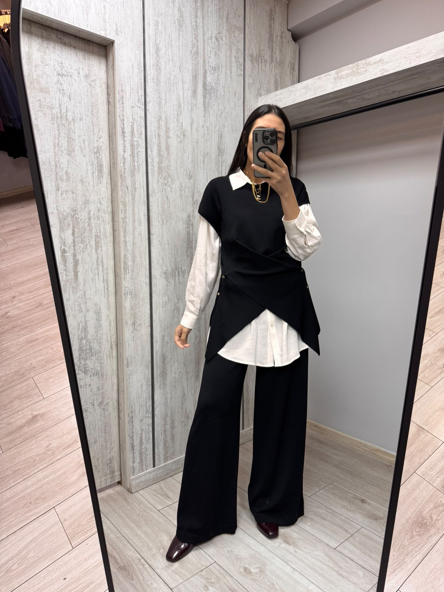 MİSSDALİDA 3267001 BLACK MERSERİZE PANTOLON
