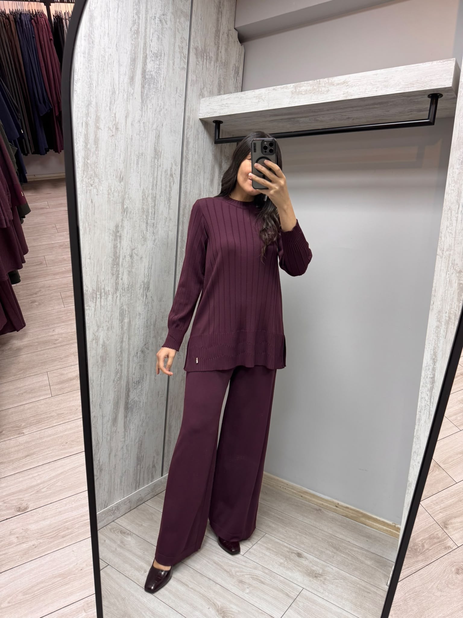 MİSSDALİDA 3267001 OUBERGİNE MERSERİZE PANTOLON