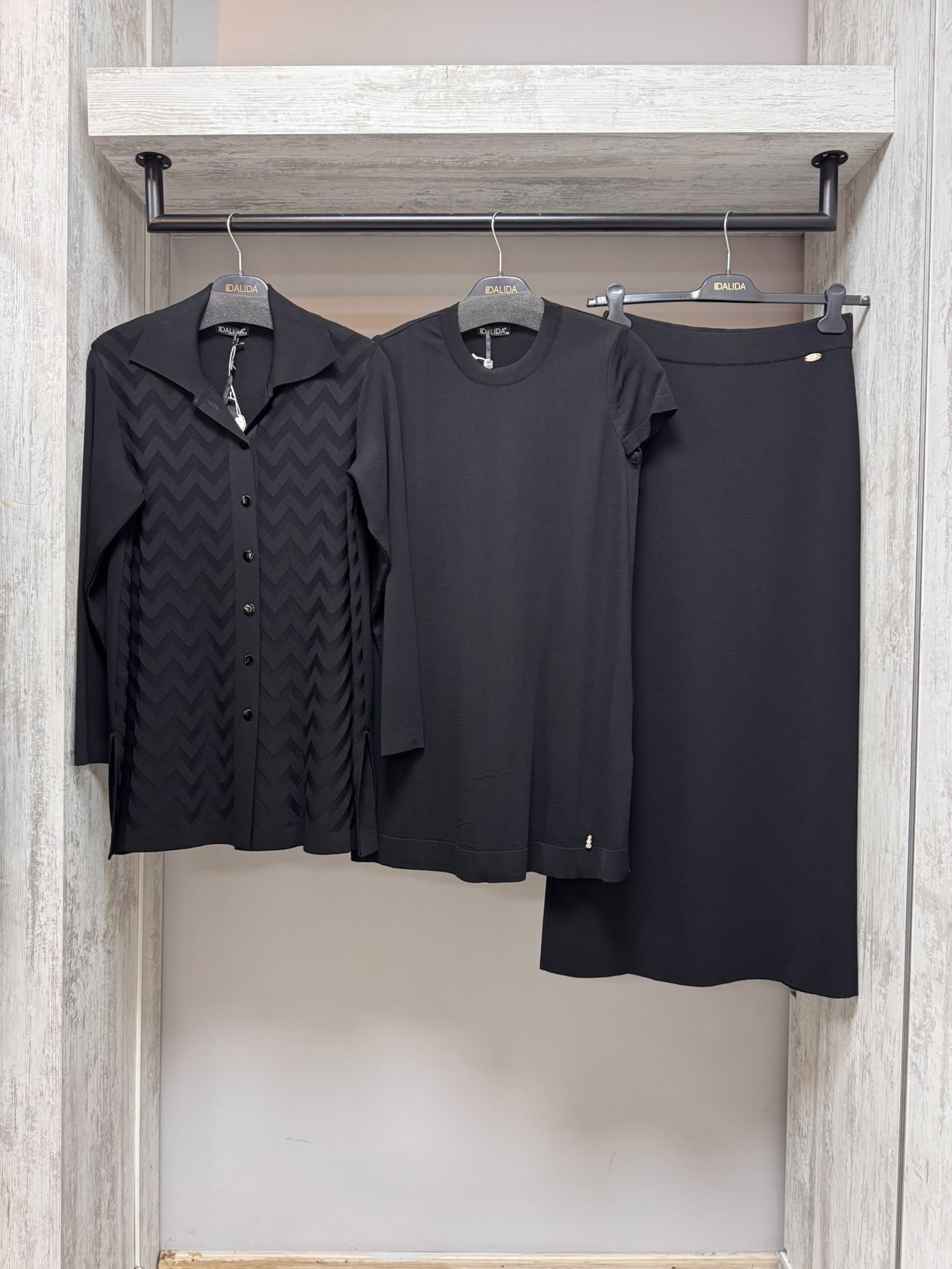 MİSSDALİDA 3268002 BLACK MERSERİZE CEKET