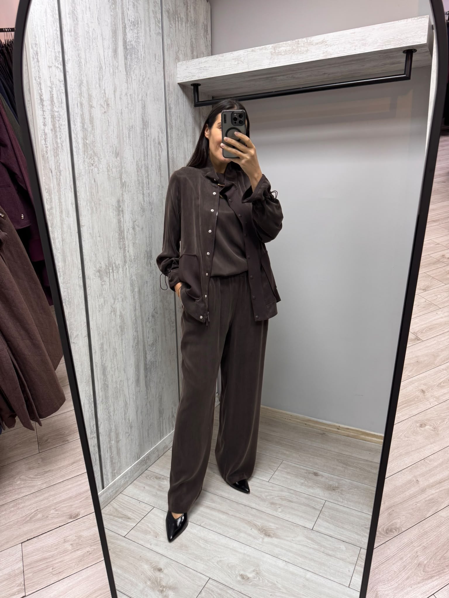MİSSDALİDA 3268802 CACAO İPEK CEKET