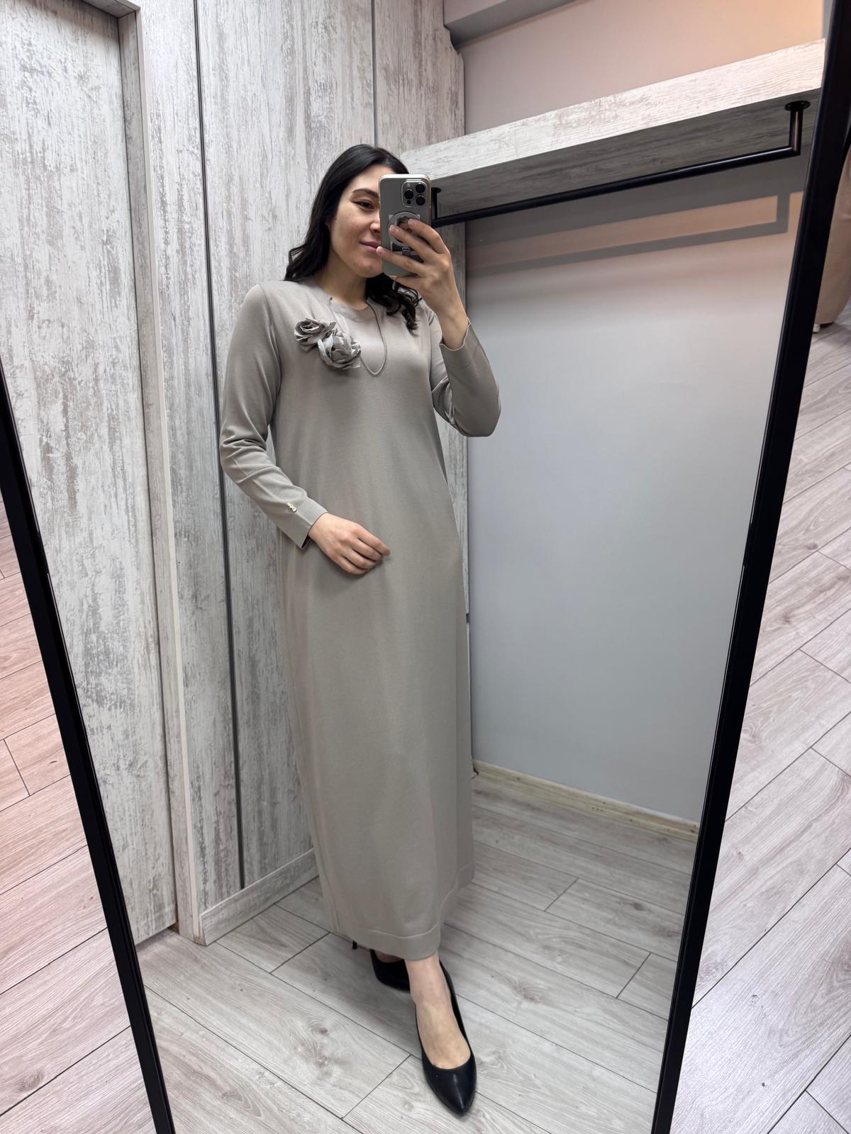 Missdalida 4041 Mink Merserize Elbise