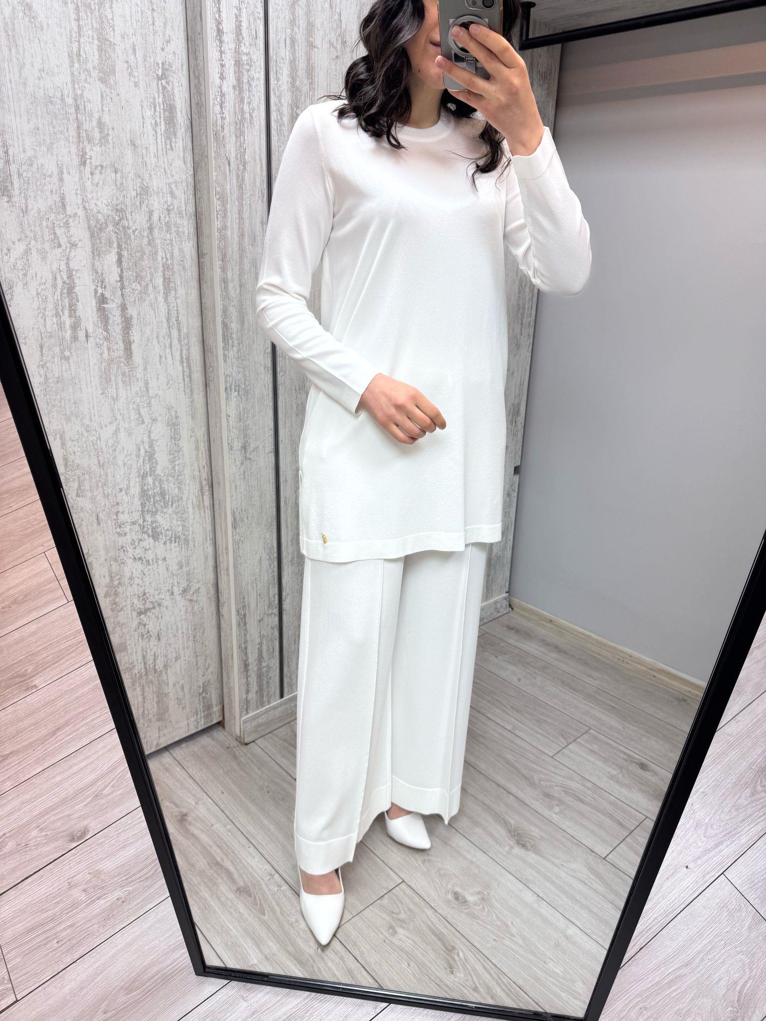 Missdalida 6001 Ecru Merserize Tunik