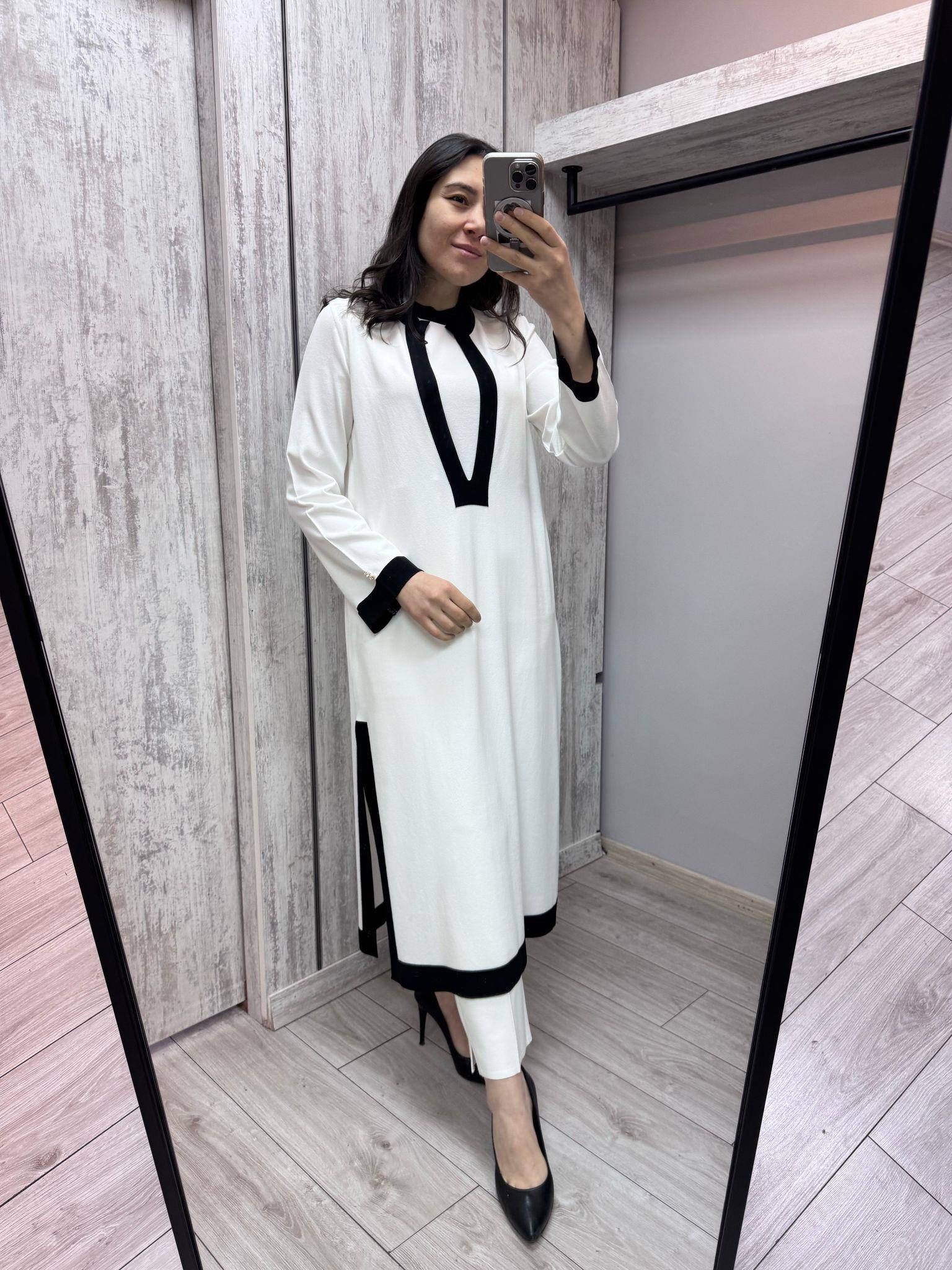 Missdalida 6007 Ecru Merserize Tunik