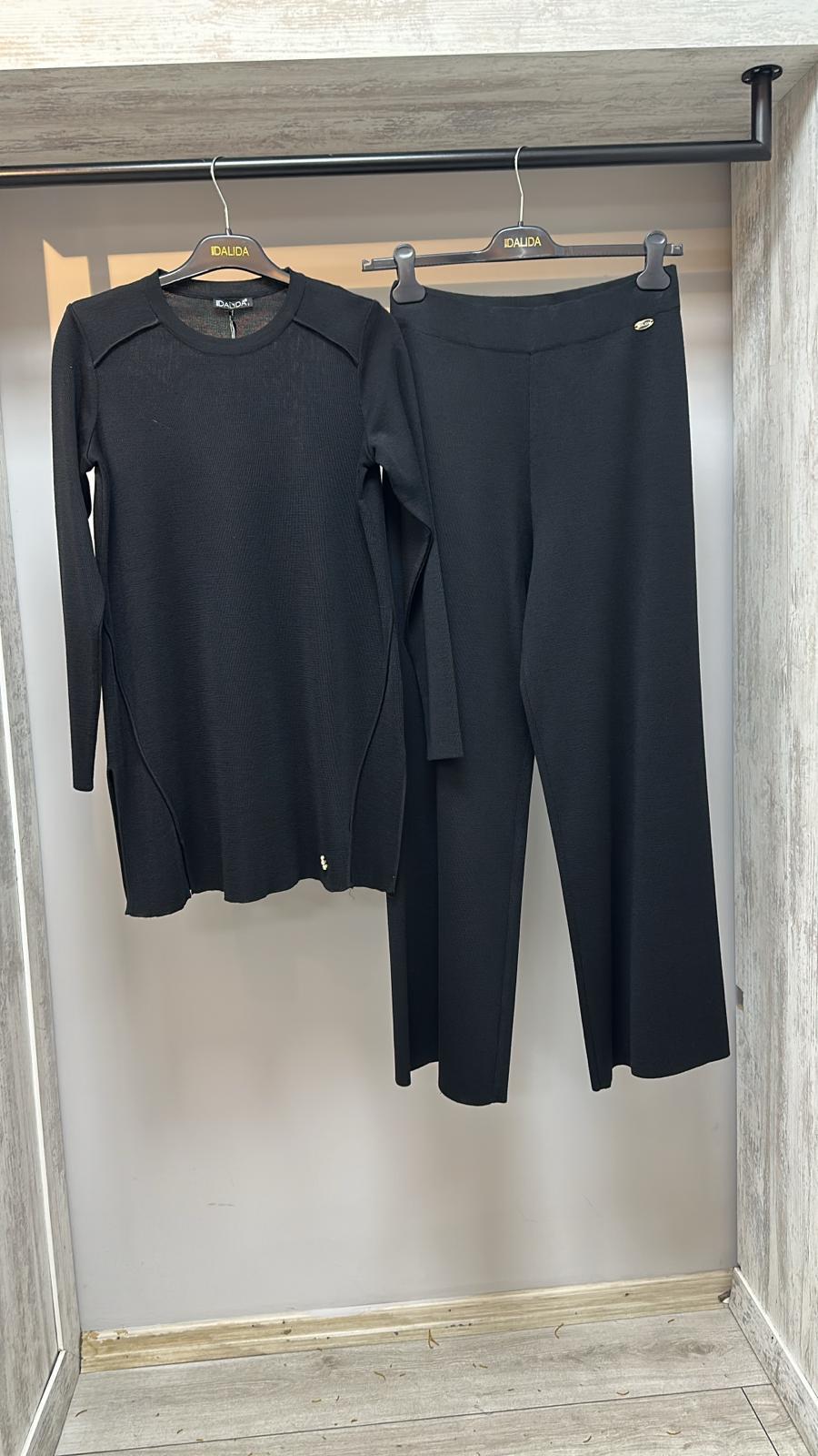 Missdalida T26K-  7001 Black Yün  Pantolon 