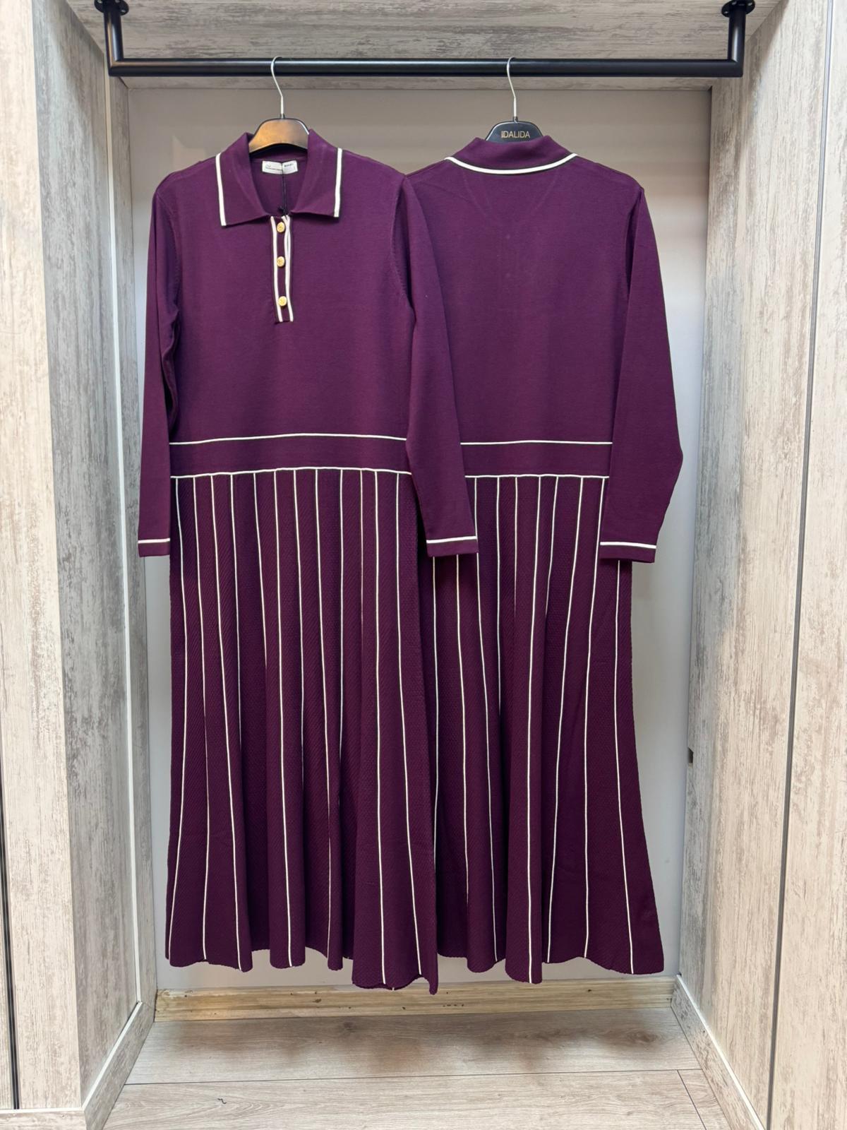 Missemramiss 4586 Bordo Elbise