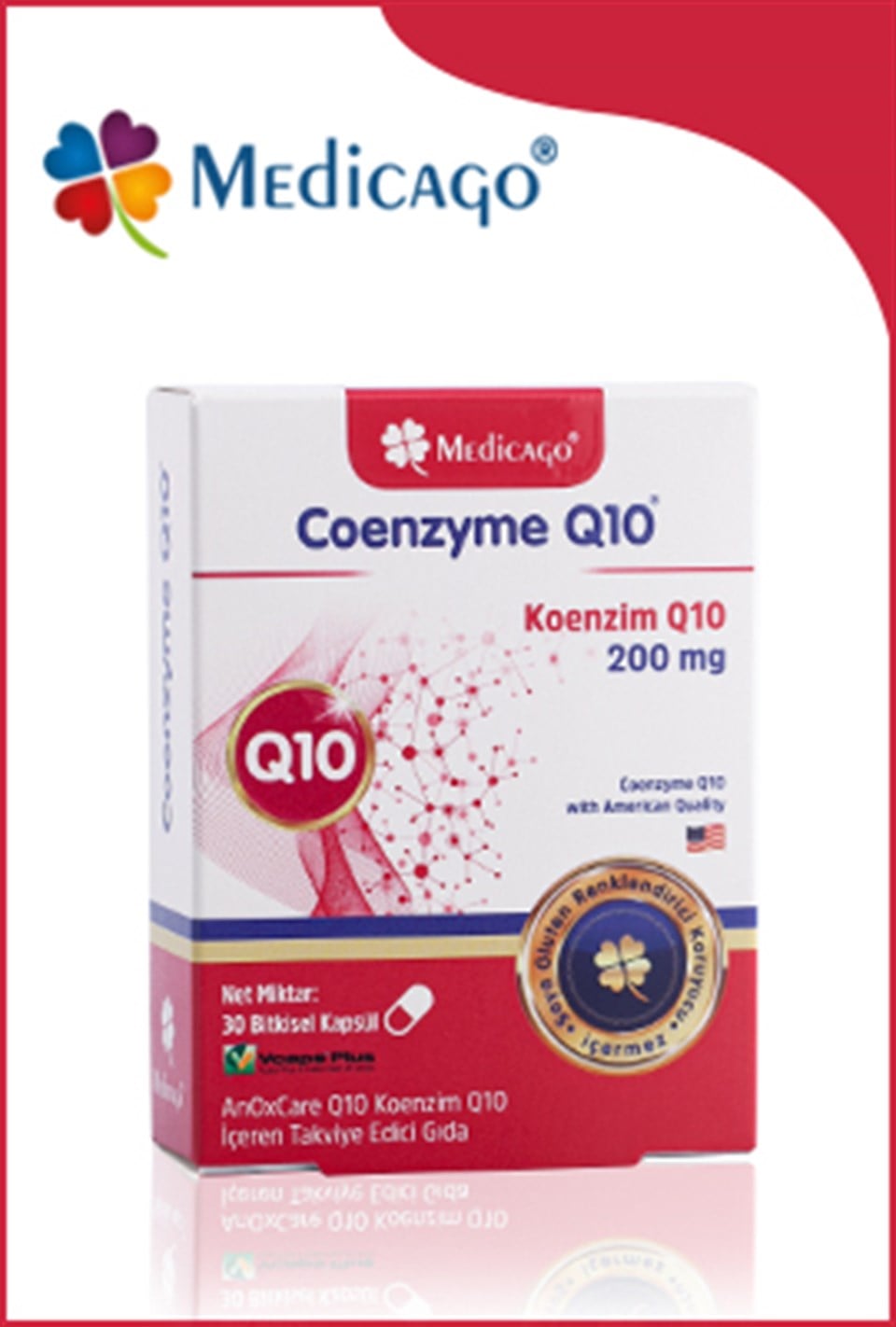 AnOxCare Q10 Koenzim Q10 200mg 30 Kapsül