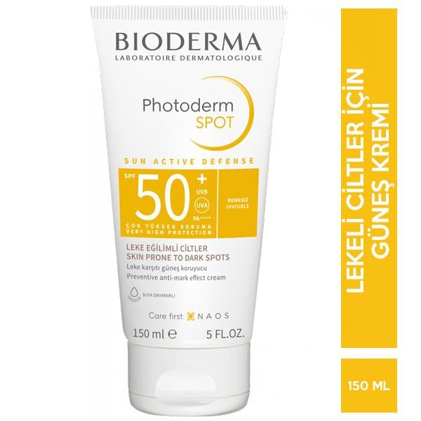 Bioderma Photoderm Spot Krem SPF 50 150 ML Lekeli Ciltler İçin Güneş Kremi