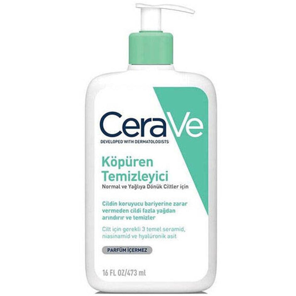 Cerave Foaming Cleanser Normal & Yağlıya Dönük Ciltler İçin 473 ml