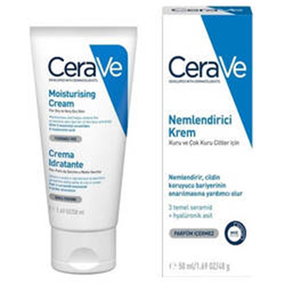 Cerave Moisturizing Cream 50 ML Kuru Ciltler İçin Nemlendirici Krem