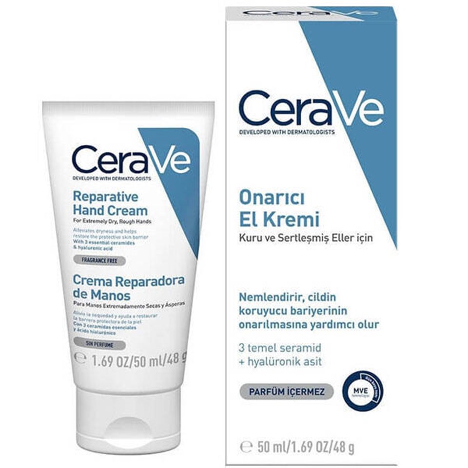 Cerave Reparative Hand Cream Kuru & Sertleşmiş Eller İçin 50 ml
