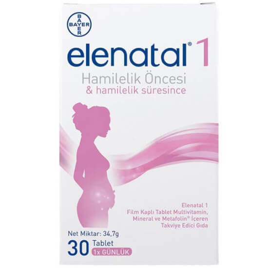 Elenatal 1 Takviye Edici Gıda 30 Tablet