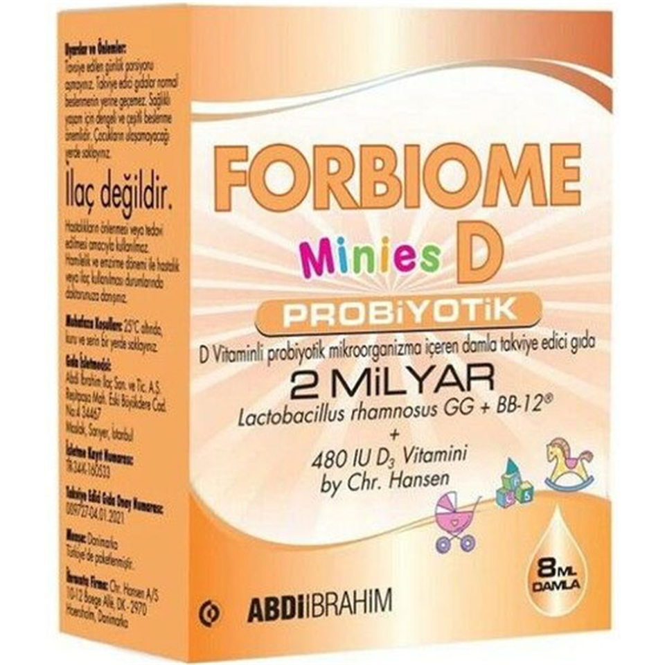 Forbiome Minies D Probiyotik Damla 8 ML