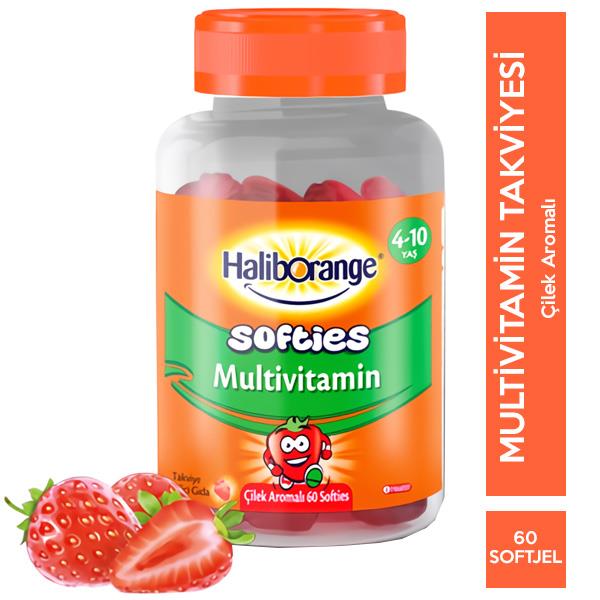 Haliborange Çilek Aromalı Multivitamin 60 Kapsül