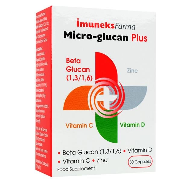 İmuneks Micro-Glucan Plus 30 Kapsül