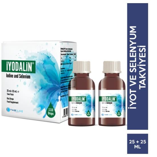 İyodalin İyot ve Selenyum Damla 25 + 25 ML İyot Damlası