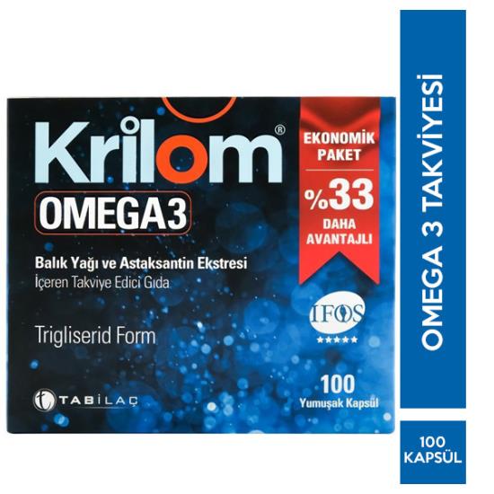 Krilom Omega 3 100 Kapsül