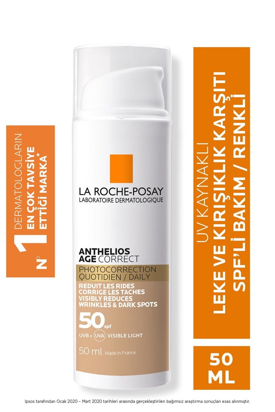 La Roche Posay Anthelios Age Correct Daily CC Tinted Cream SPF50+ 50 ml