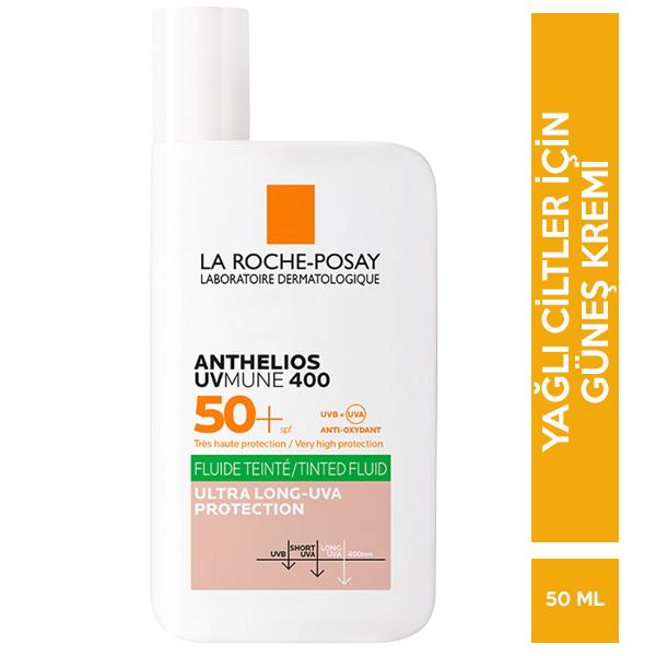 La Roche Posay Anthelios Oil Control Fluid Renkli Yüz Güneş Kremi 50 ml