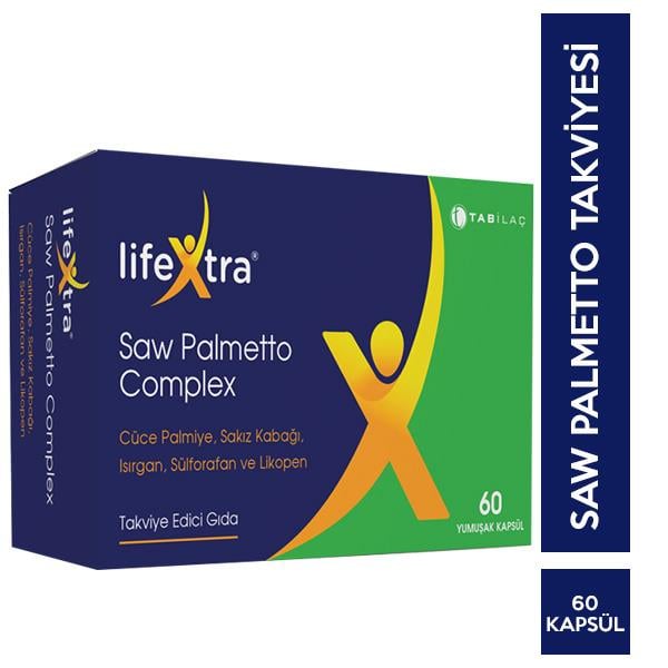 Lifextra Saw Palmetto Complex 60 Yumuşak Kapsül