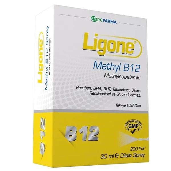 Ligone Methyl B12 Methylcobalamin Dilaltı Sprey 30 ml