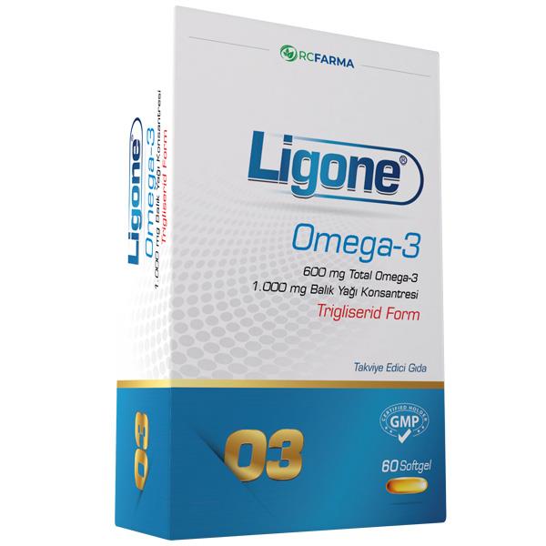 Ligone Omega 3 60 Kapsül Balık Yağı Takviyesi