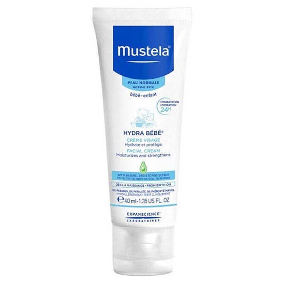 Mustela Hydra Bebe Facial Cream 40 ML Bebekler İçin Nemlendirici Yüz Losyonu