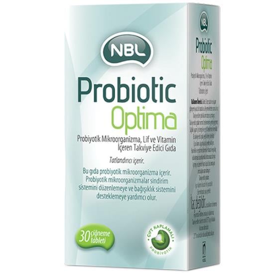 NBL Probiotic Optima Çiğneme 30 Tableti Probiyotik Takviyesi
