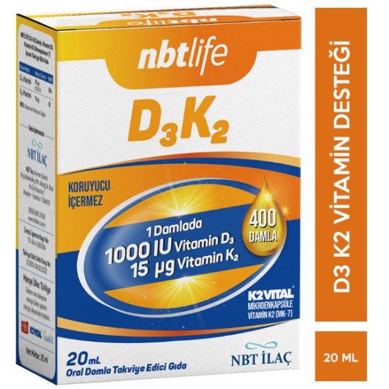 NBT Life D3K2 Damla 20 ML