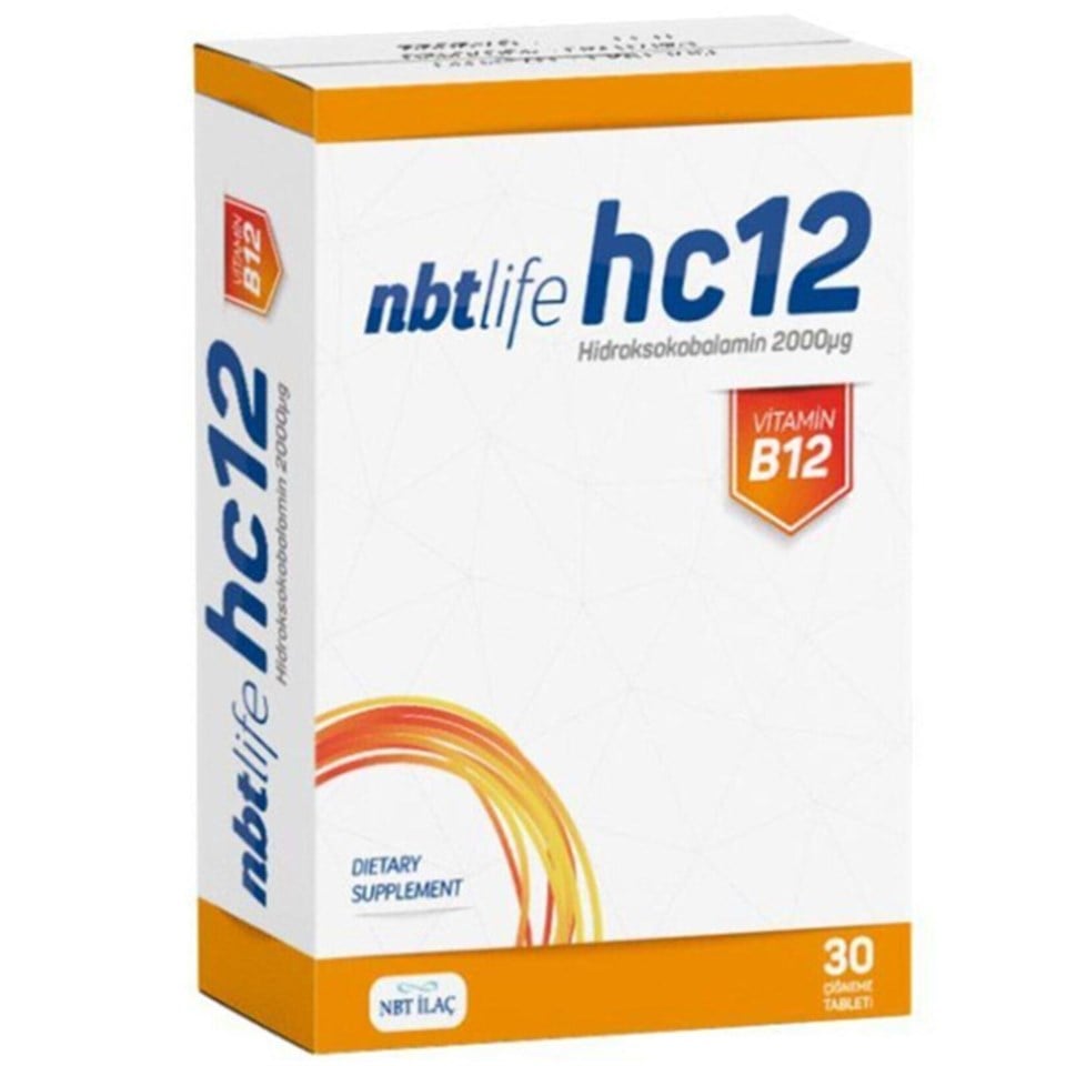 NBT Life HC12 30 Kapsül B Vitamini Takviyesi