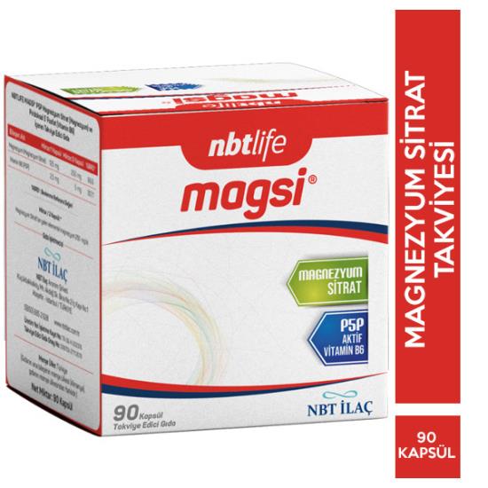 NBT Life Magsi 90 Kapsül Magnezyum Takviyesi