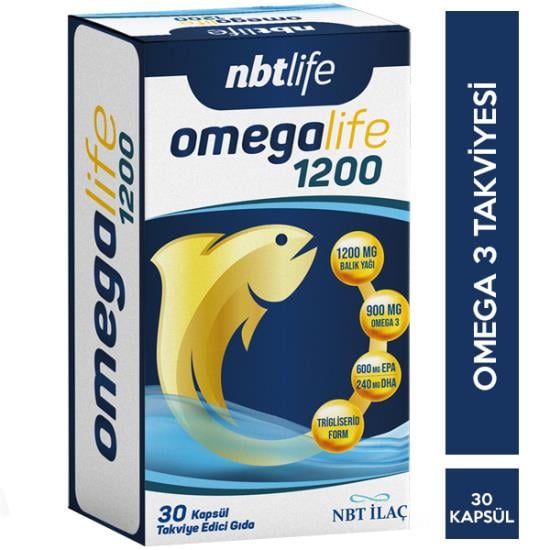NBT Life Omegalife 1200 mg 30 Kapsül