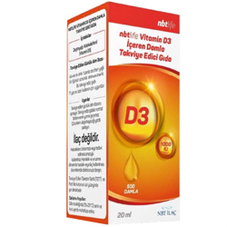 NBT Life Vitamin D3 Damla 20 ml