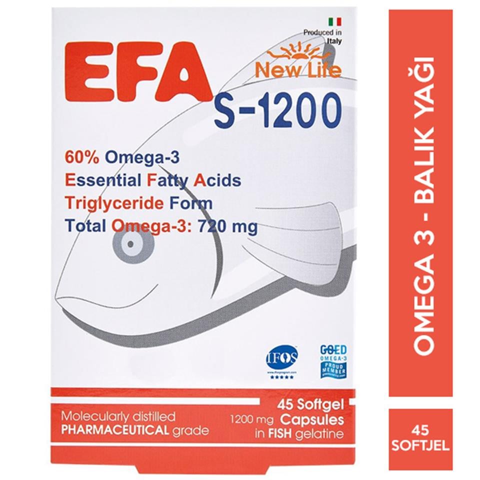 New Life Efa S 1200 Omega 45 Kapsül