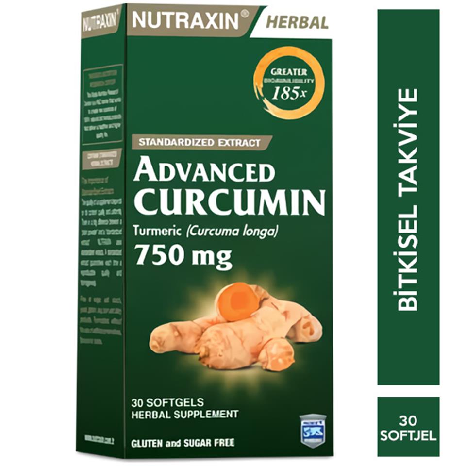 Nutraxin Advanced Curcumin 750 mg 30 Softgels