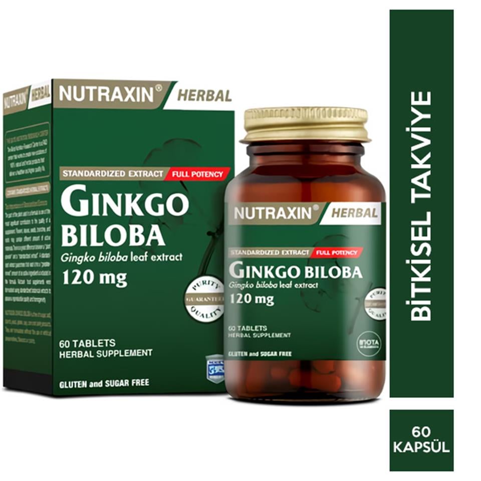 Nutraxin Ginkgo Biloba 60 Tablet