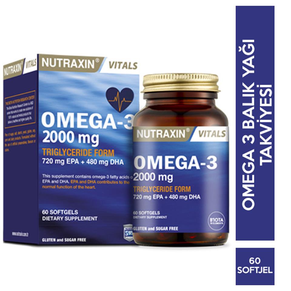Nutraxin Omega-3 2000 mg 60 Kapsül