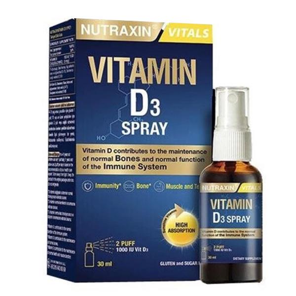 Nutraxin Vitamin D3 Sprey 1000 IU 30 ml
