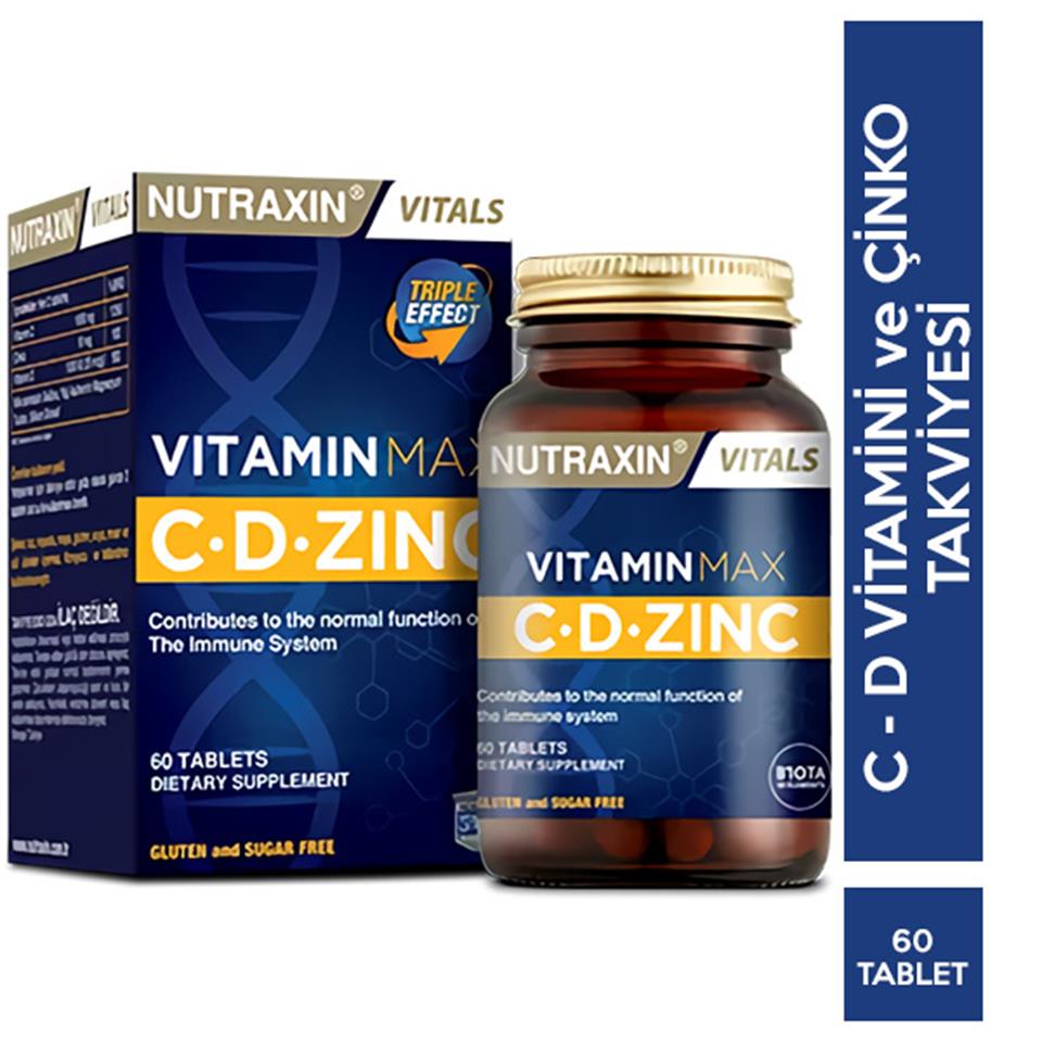 Nutraxin Vitamin Max CD Zınc 60 Tablet