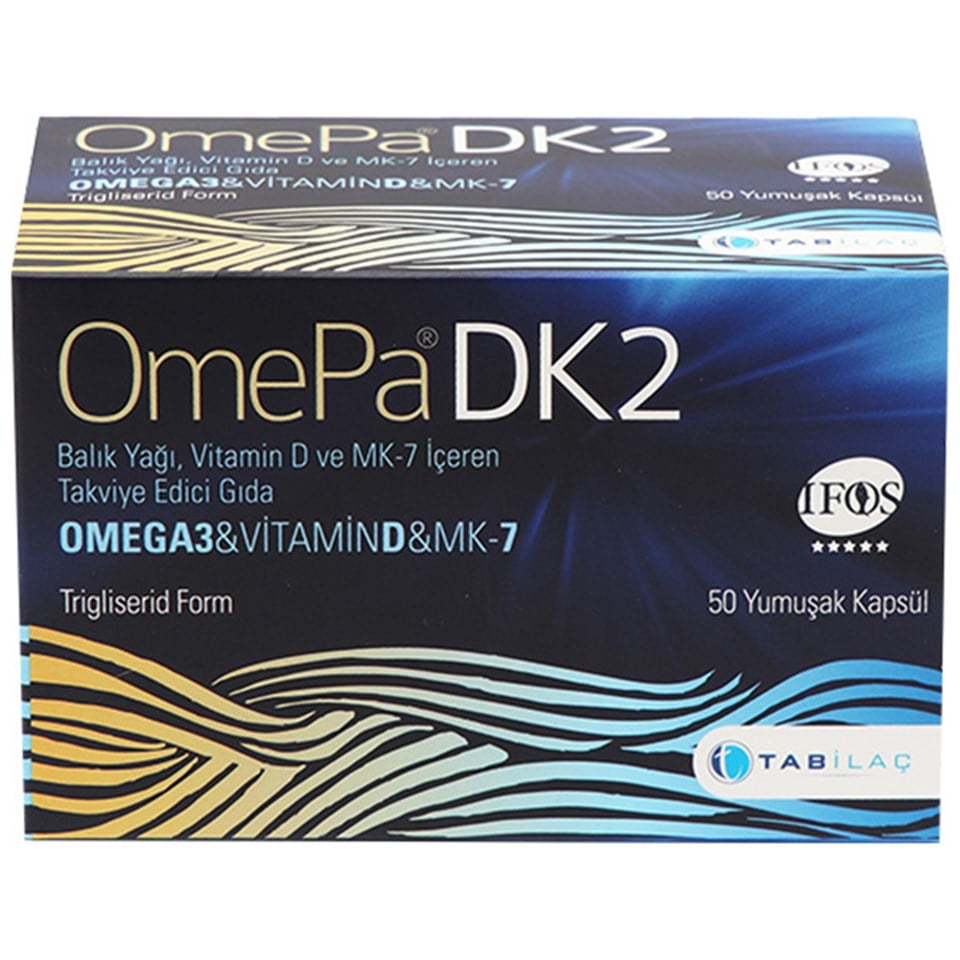 Omepa DK2 Omega 3 50 Yumuşak Kapsül Balık Yağı Takviyesi