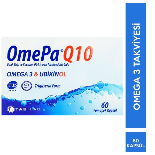 Omepa Q10 Omega 3 Ubiquinol 60 Kapsül