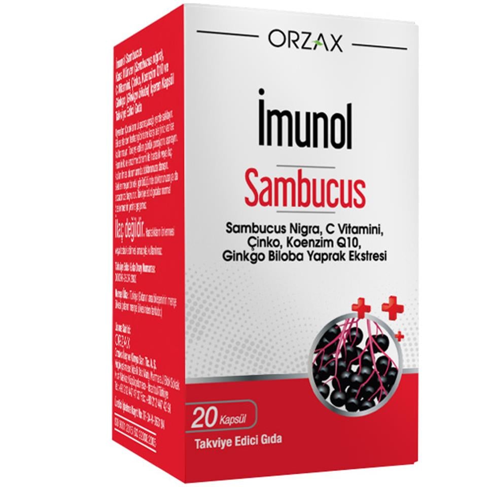 Orzax İmunol Sambucus 20 Kapsül
