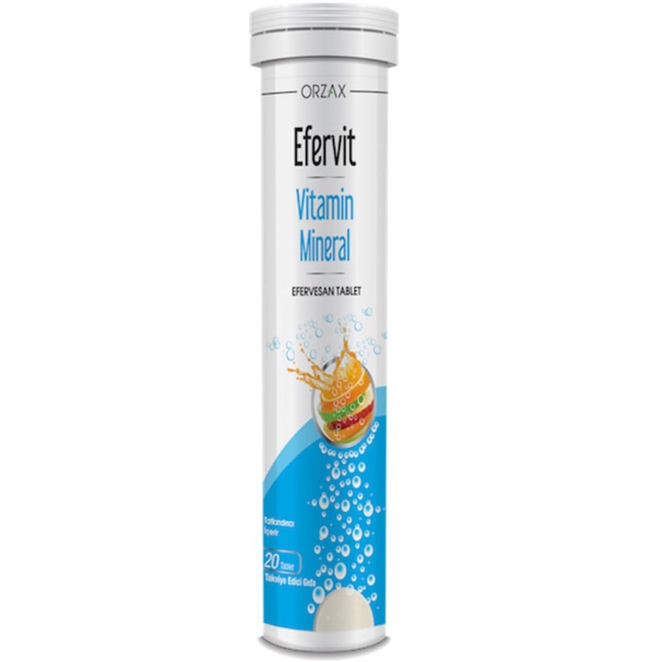 Orzax Ocean Efervit Multivitamin ve Mineral 20 Tablet