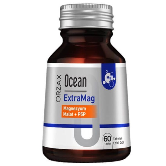 Orzax Ocean Extramag Magnezyum Malat P5P 60 Tablet