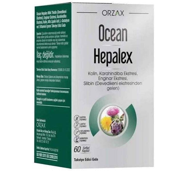 Orzax Ocean Hepalex Takviye Edici Gıda 60 Kapsül