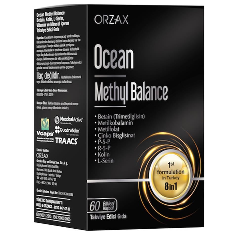 Orzax Ocean Methyl Balance 60 Kapsül Gıda Takviyesi