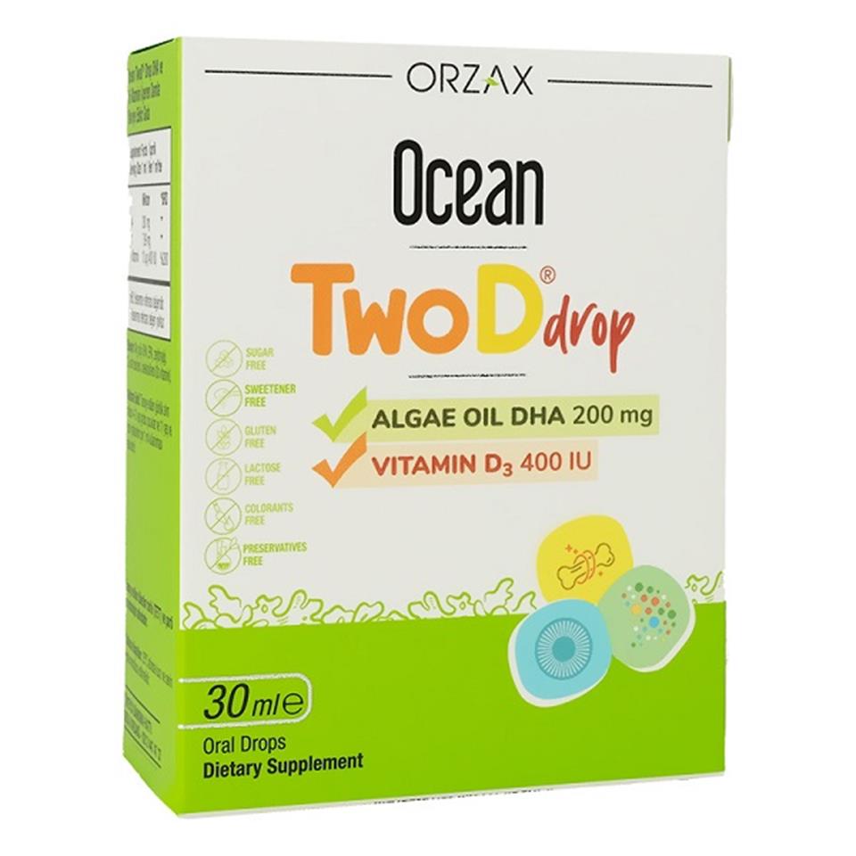 Orzax Ocean Ocean Twod Drop 30 mL Omega ve D3 Vitamini Takviyesi