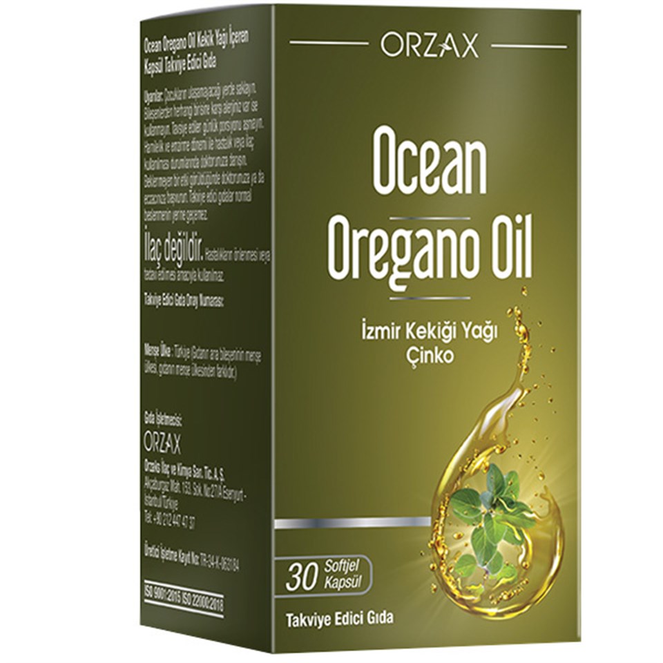 Orzax Ocean Oregano Oil 30 Kapsül