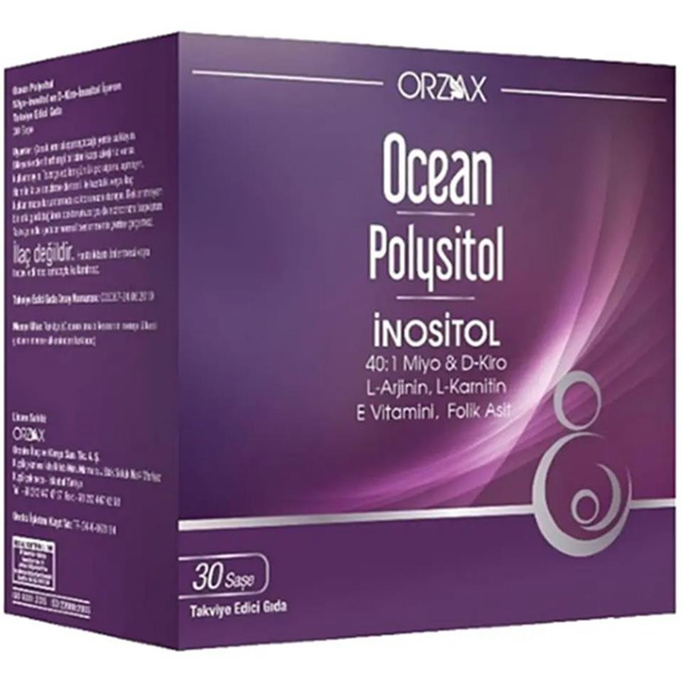 Orzax Ocean Polysitol İnositol 30 Saşe Gıda Takviyesi